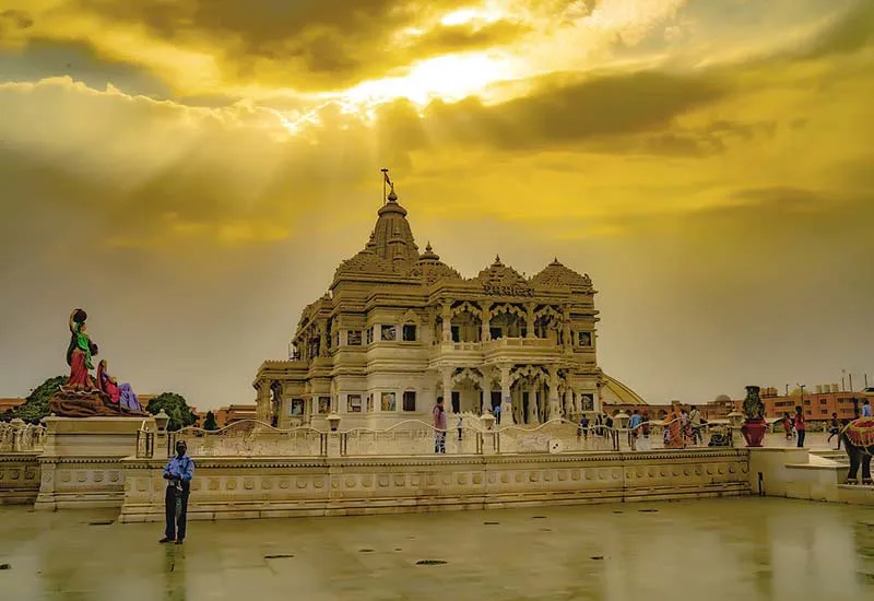 A temple in Vrindavan, Uttar Pradesh