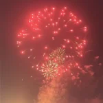 Fireworks light up the sky over boats on the Ganga in Varanasi on Dev Deepawali