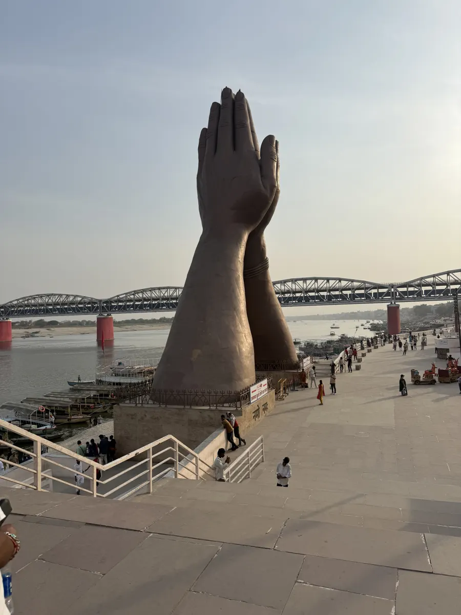 Namo Ghat on the Ganga in Varanasi, on a Kashi Vishwanath yatra
