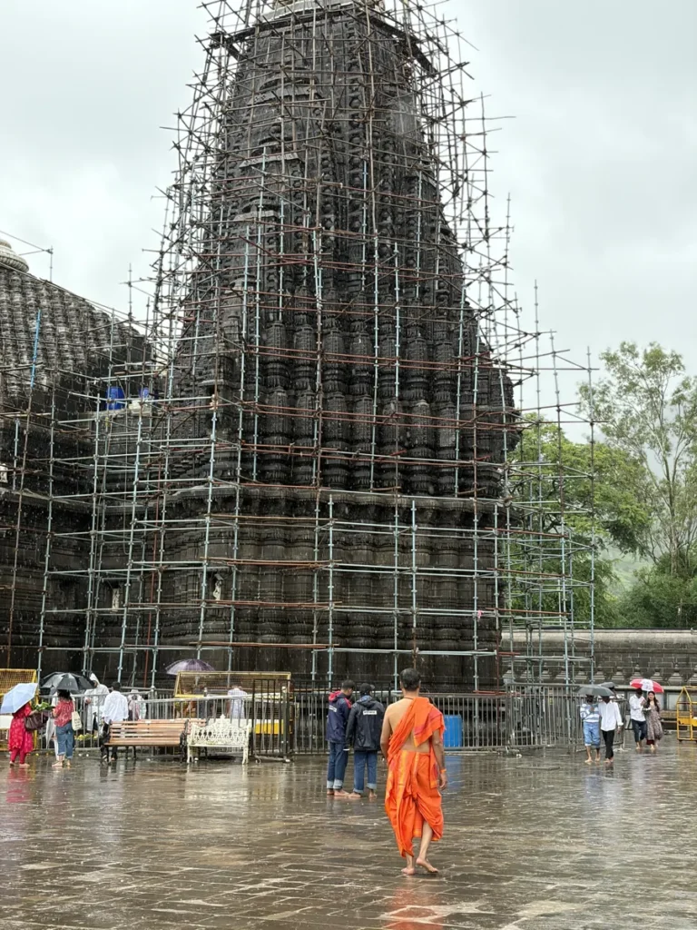 Trimbakeshwar Jyotirlinga temple in the monsoon, Nashik, Maharashtra