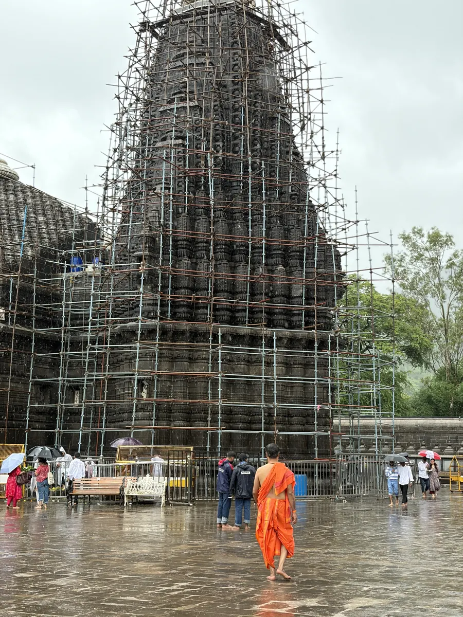 Trimbakeshwar Jyotirlinga temple in the monsoon, Nashik, Maharashtra